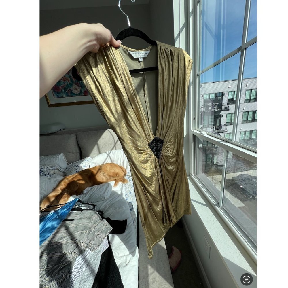 Trina Turk Gold Dress - Picture 9 of 16